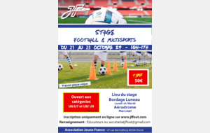 Inscription Stage Football & Multisports - U6 à U9